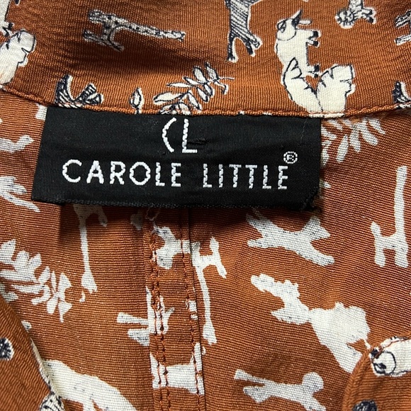 Carole Little Safari Animals Button-Up Blouse - Picture 4 of 5